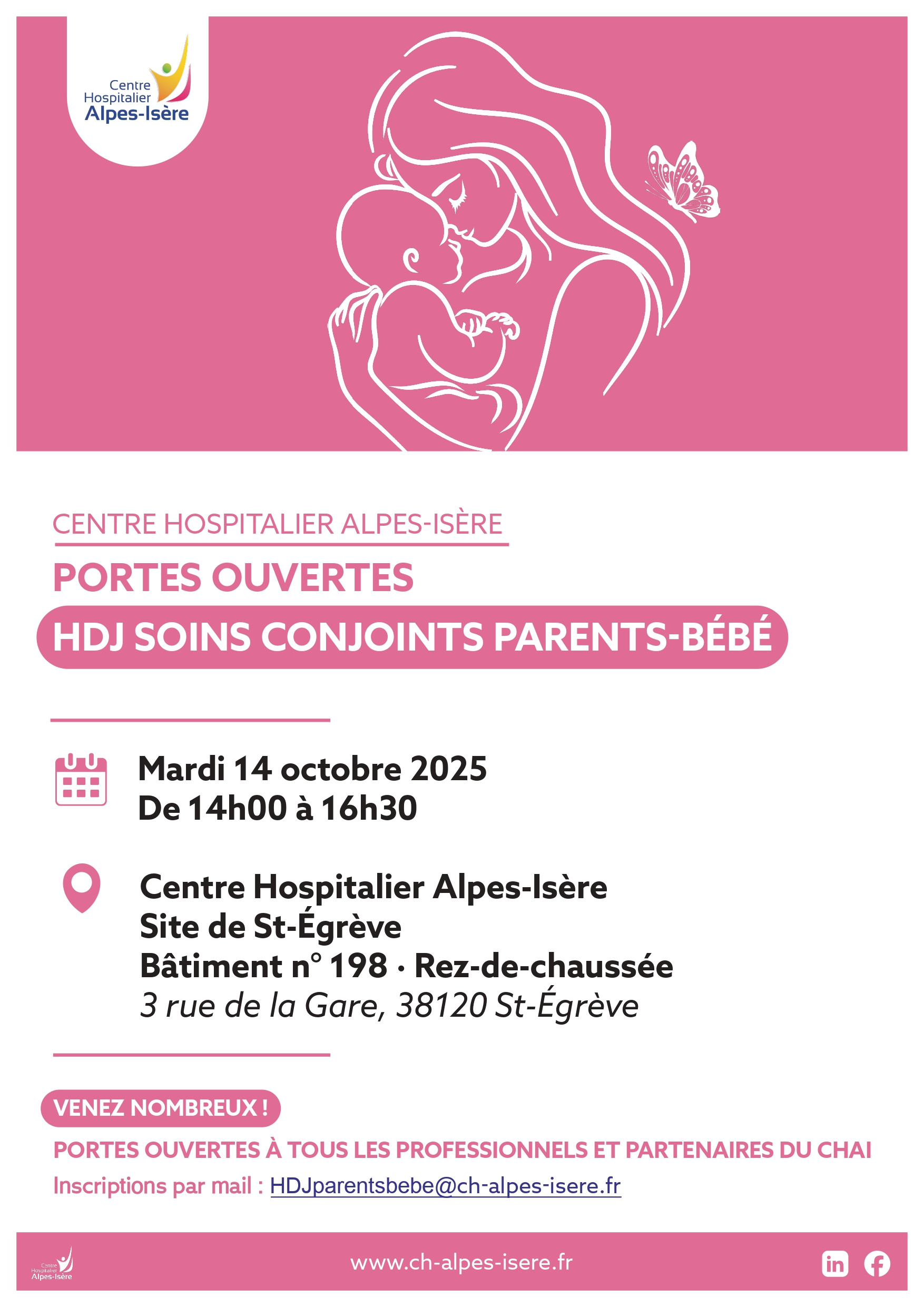 Portes Ouvertes de l’Hôpital de jour soins conjoints parents/bébé