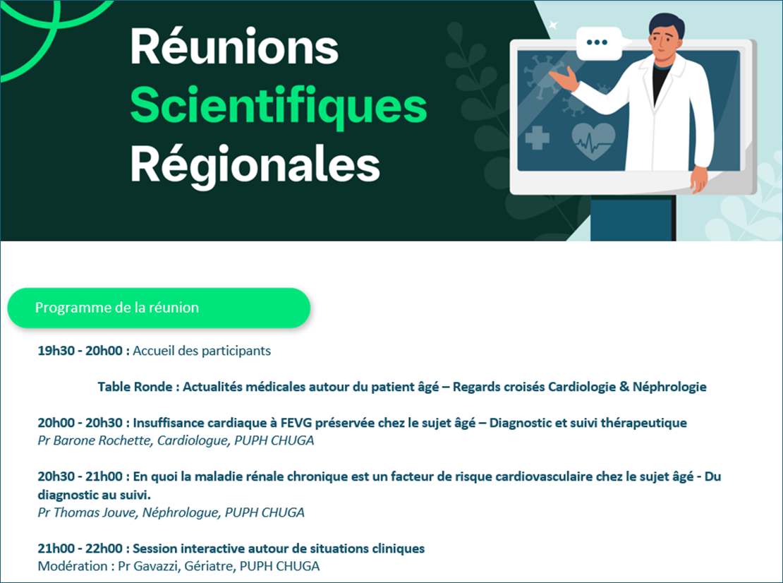 Soirée Gériatrie-Cardio-Néphro / Boehringer Ingelheim / 13 Novembre / Mercure Meylan